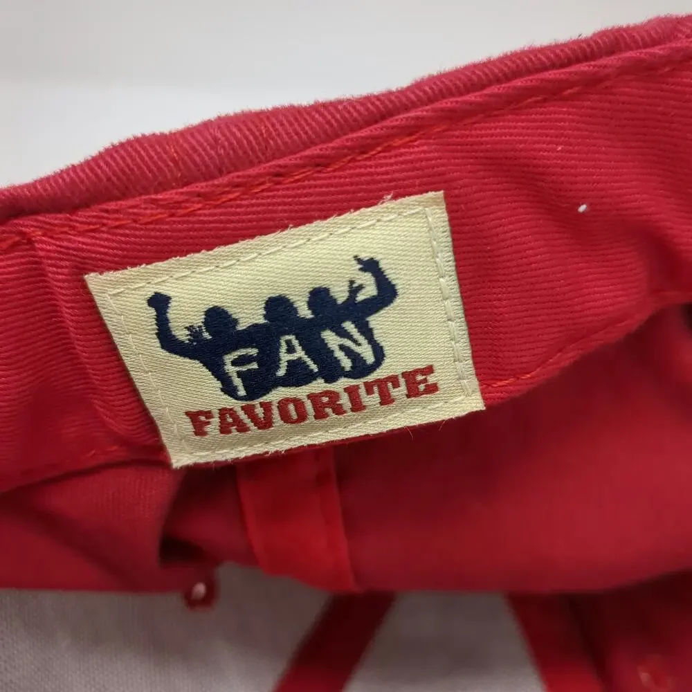 San Francisco 49ers NFL Fan Favorite Baseball Cap Hat Red One Size Strapback